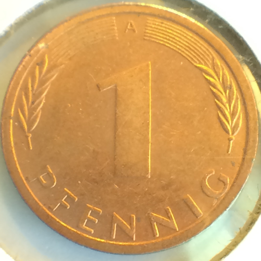 Germany 1994 A 1 Pfennig ( 1pf ) - Obverse