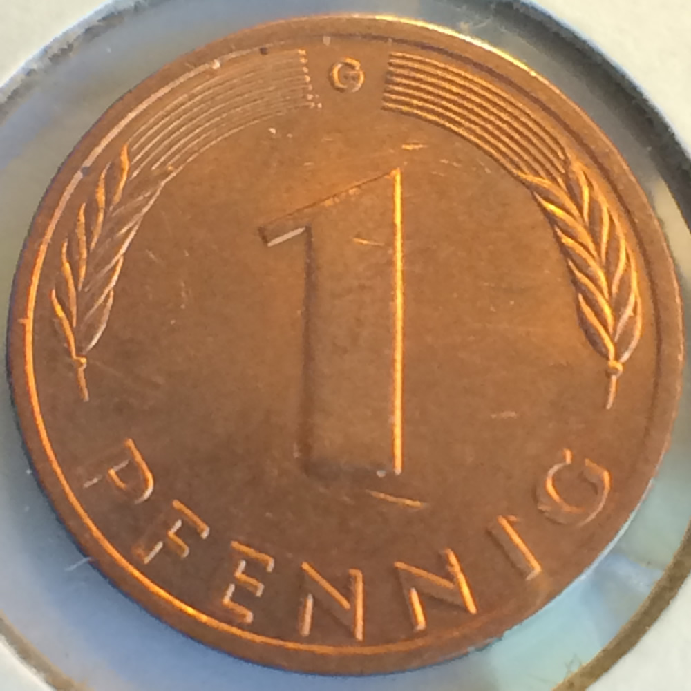 Germany 1994 G 1 Pfennig ( 1pf ) - Obverse