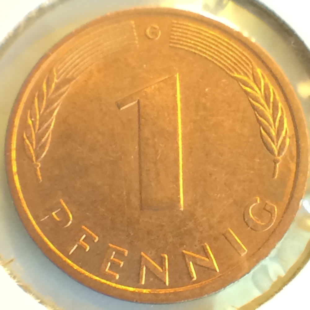 Germany 1993 G 1 Pfennig ( 1pf ) - Obverse