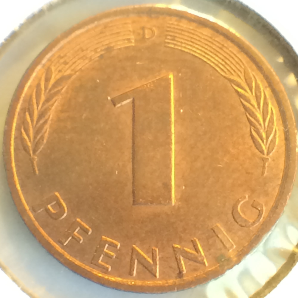 Germany 1993 J 1 Pfennig ( 1pf ) - Obverse