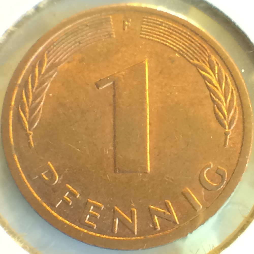 Germany 1985 F 1 Pfennig ( 1pf ) - Obverse