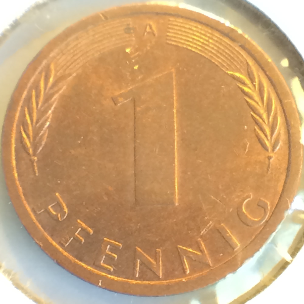 Germany 1996 A 1 Pfennig ( 1pf ) - Obverse
