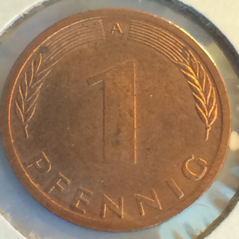 Germany 1996 A 1 Pfennig ( 1pf ) - Obverse
