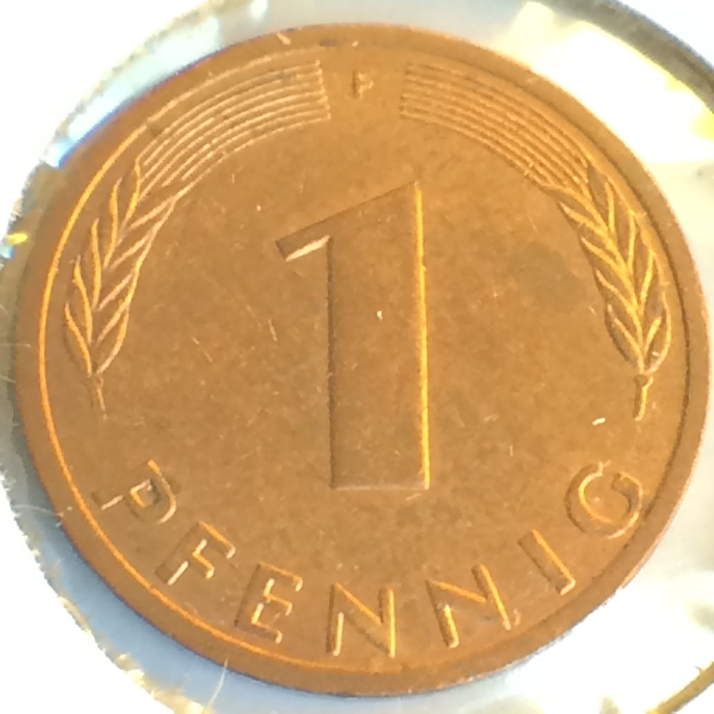 Germany 1990 F 1 Pfennig ( 1pf ) - Obverse