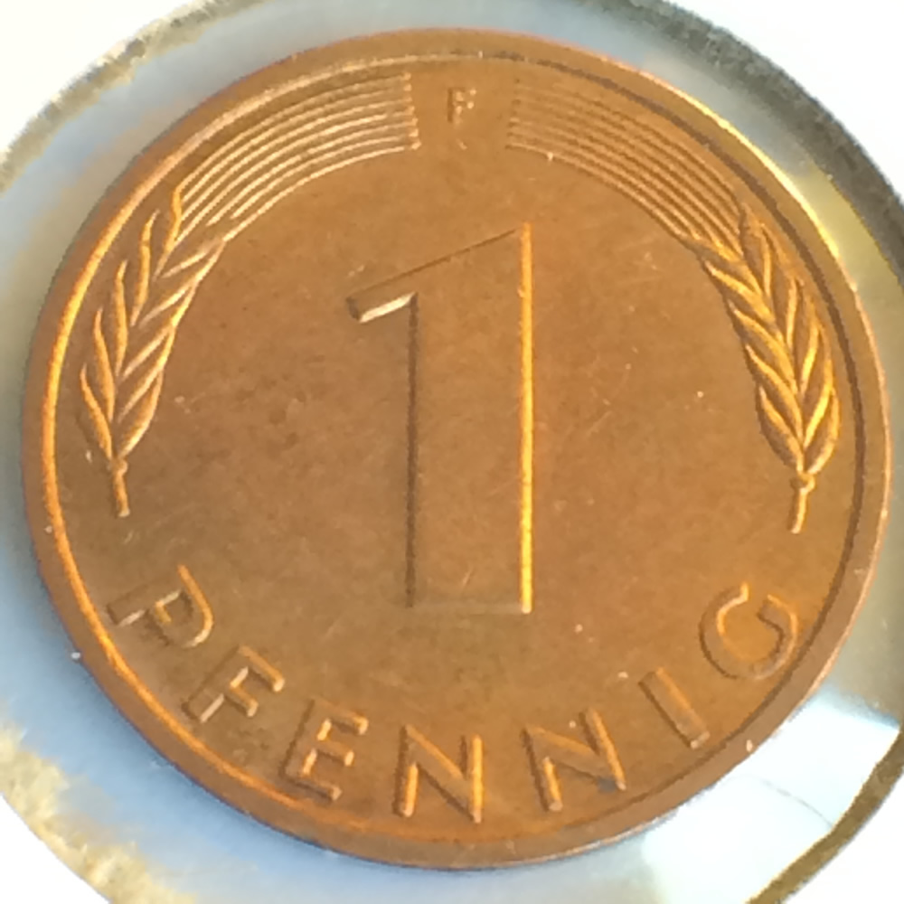 Germany 1993 F 1 Pfennig ( 1pf ) - Obverse